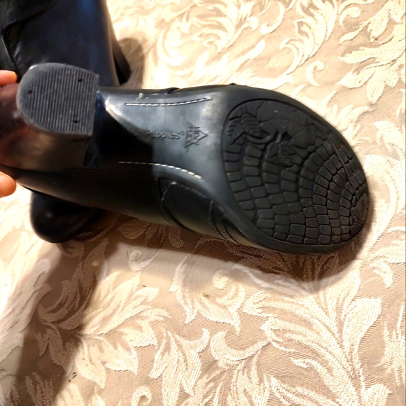 🐈⬛ Glorious RARE Vintage Hush Puppies Velvet Ribbon Spectator Booties - 7.5M - Picture 13 of 16